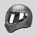 Full-Face Motorcycle Helmet Ventilated ABS Shell Mirror Visor