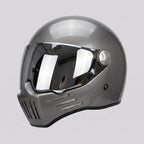 Full-Face Motorcycle Helmet Ventilated ABS Shell Mirror Visor