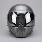 Full-Face Motorcycle Helmet Ventilated ABS Shell Mirror Visor