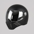 Full-Face Motorcycle Helmet Ventilated ABS Shell Mirror Visor
