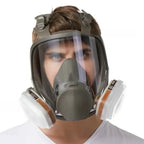 Full-Face Respirator 99.97% Filtration Anti-Fog Adjustable Fit
