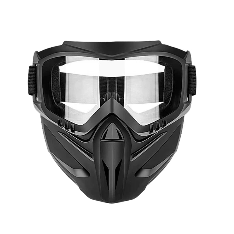 Full Face Shield Detachable Goggles & Side Vents