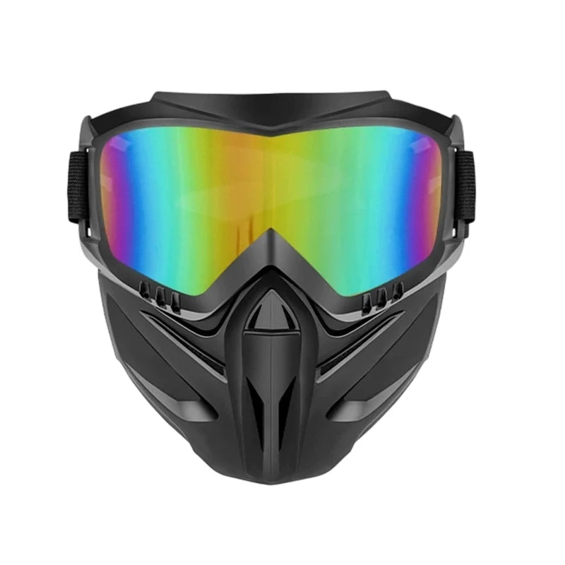 Full Face Shield Detachable Goggles & Side Vents