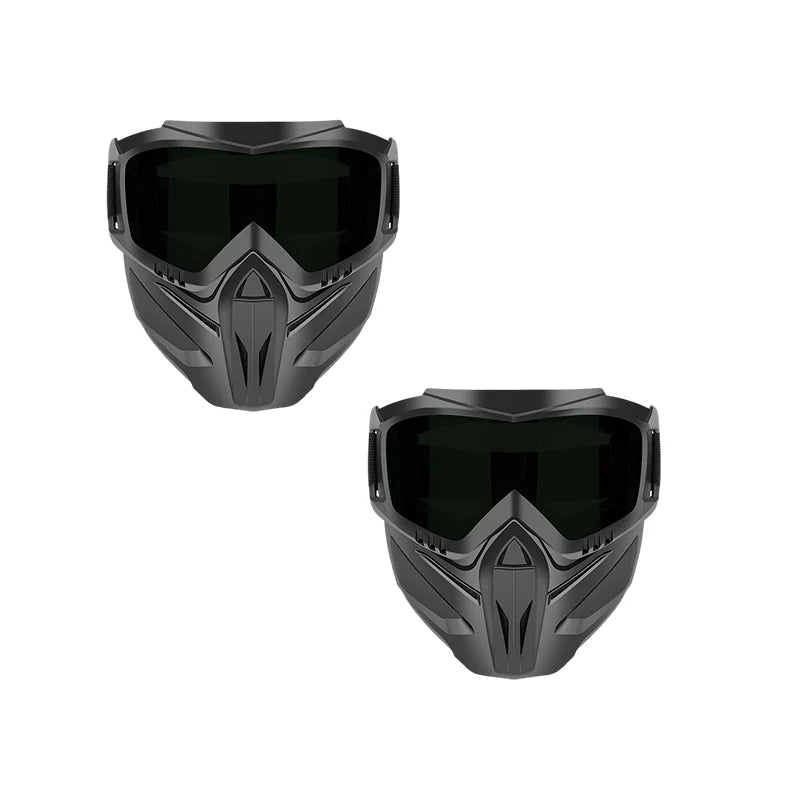 Full Face Shield Detachable Goggles & Side Vents