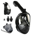 Full Face Snorkel Mask 180 Degree Wide View Floating Ball Valve Silicone Seal