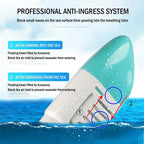 Full Face Snorkel Mask 180 Degree Wide View Floating Ball Valve Silicone Seal