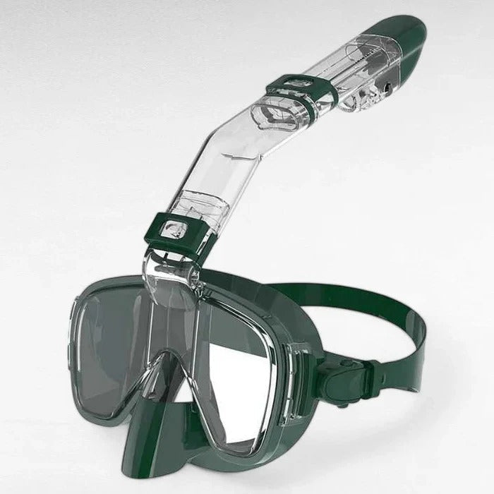 Full Face Snorkel Mask Dry-Top Anti-Fog Panoramic View