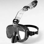 Full-Face Snorkel Mask Dry-Top Wide Breathing Tube 180° Panoramic