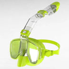 Full-Face Snorkel Mask Dry-Top Wide Breathing Tube 180° Panoramic