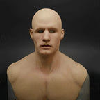 Full Head Mask Natural Latex Movable Mouth With Hair