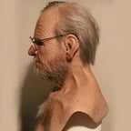 Full Head Mask Natural Latex Movable Mouth With Hair