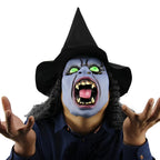 Full Head Mask Natural Latex Movable Mouth With Hair