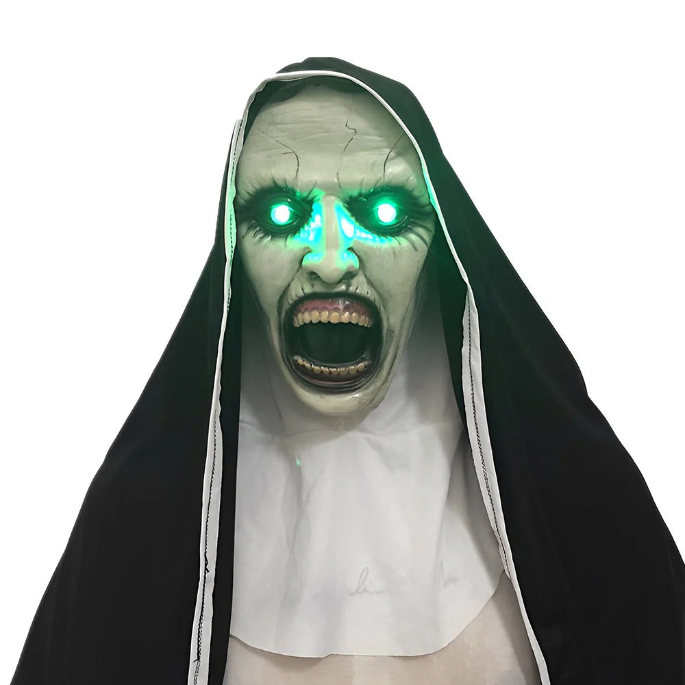 Full Head Mask Natural Latex Movable Mouth With Hair