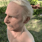 Full Head Mask Natural Latex Movable Mouth With Hair