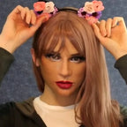 Full Head Mask Natural Latex Movable Mouth With Hair