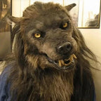 Full-Head Mask Wolf Flexible Silicone & Synthetic Hair