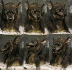 Full-Head Mask Wolf Flexible Silicone & Synthetic Hair