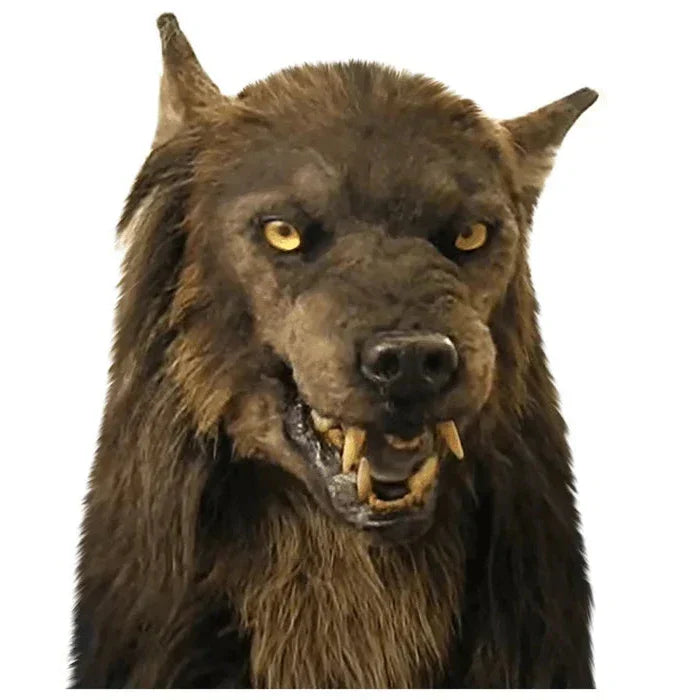 Full-Head Mask Wolf Flexible Silicone & Synthetic Hair