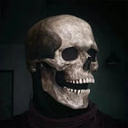 Full Head Skull Mask Realistic Movable Jaw