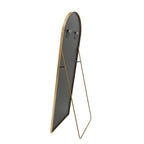Full-Length Mirror Curved Tempered Glass & Slim Aluminum