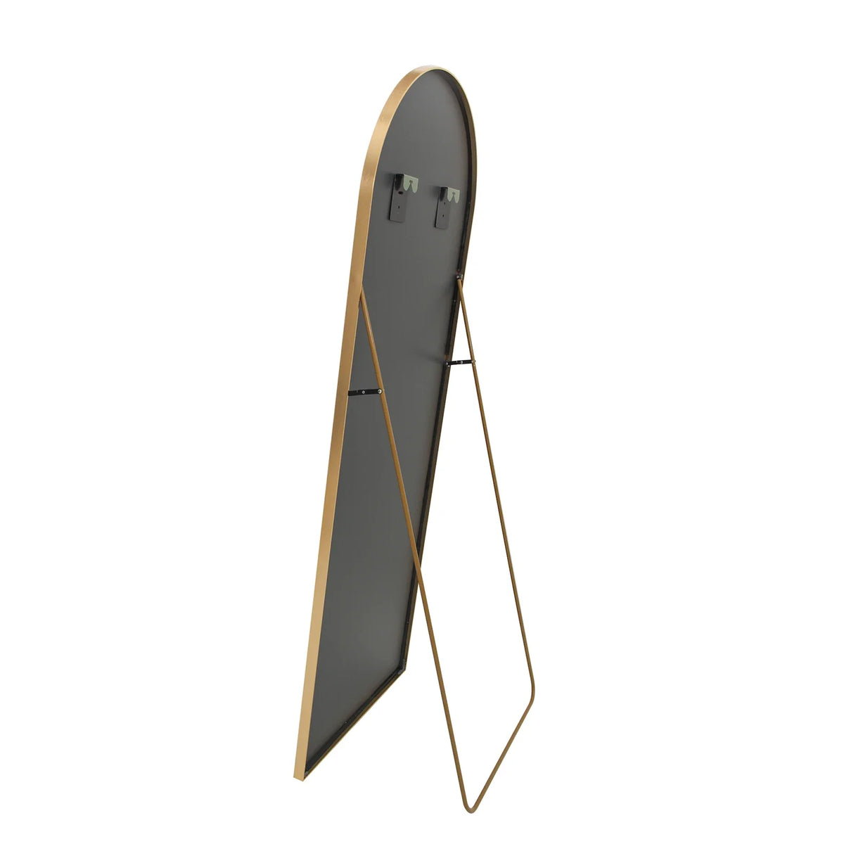 Full-Length Mirror Curved Tempered Glass & Slim Aluminum