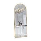 Full-Length Mirror Curved Tempered Glass & Slim Aluminum