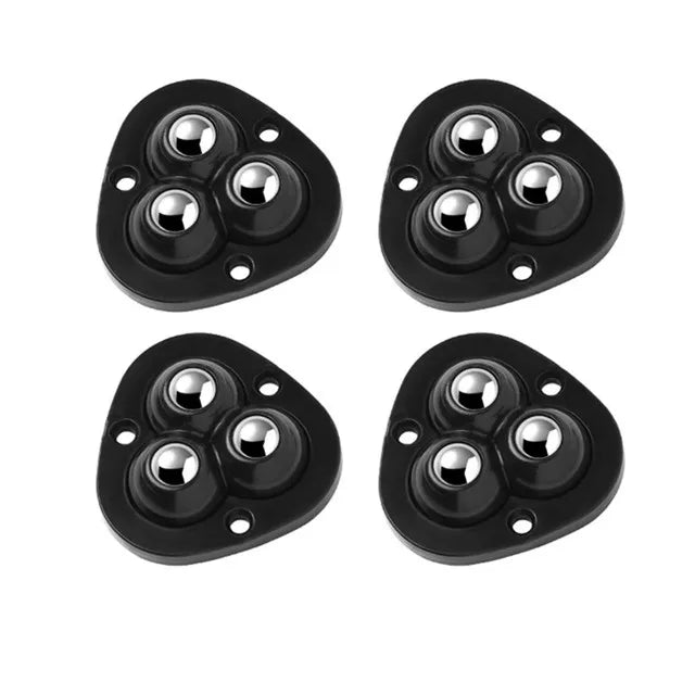 Furniture Caster Set Self-Adhesive 360° Rotation 220 Lb Capacity
