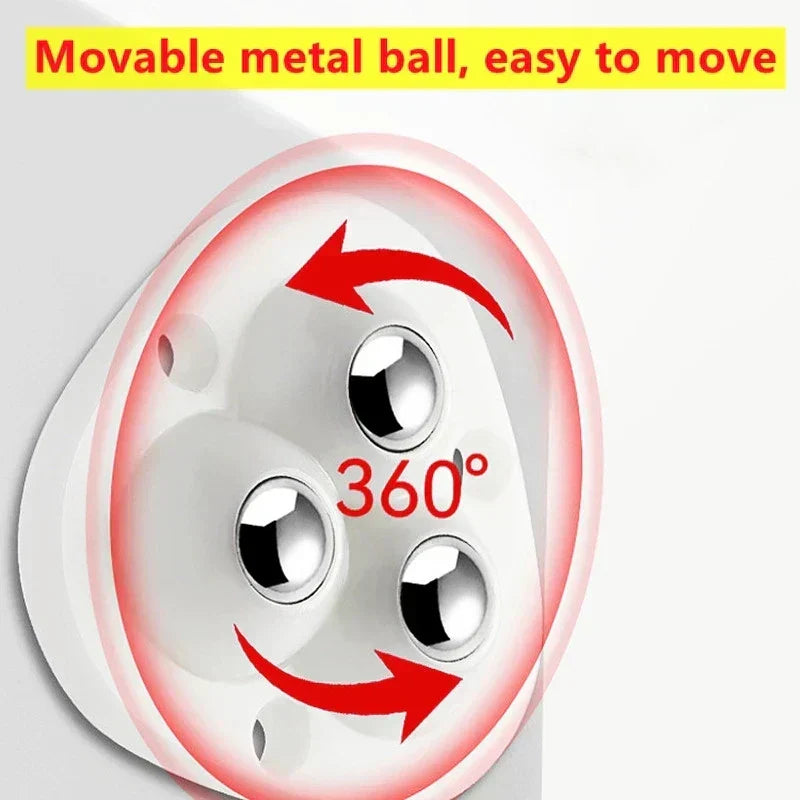 Furniture Caster Set Self-Adhesive 360° Rotation 220 Lb Capacity