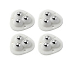 Furniture Caster Set Self-Adhesive 360° Rotation 220 Lb Capacity
