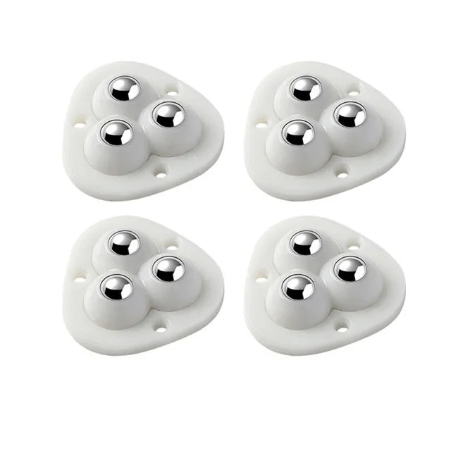 Furniture Caster Set Self-Adhesive 360° Rotation 220 Lb Capacity