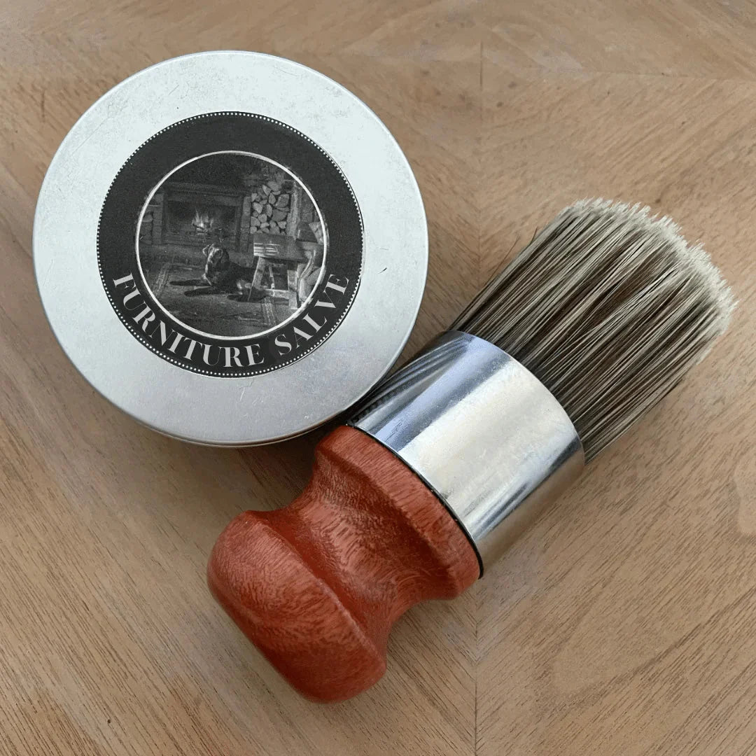 Furniture & Leather Polish Beeswax Brush Included