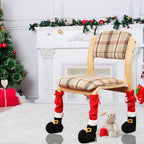 Furniture Leg Covers Santa Claus Removable Fabric
