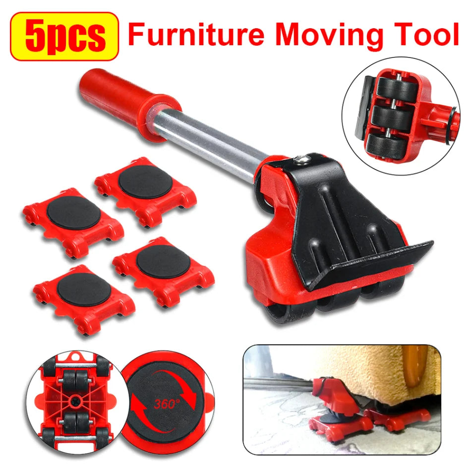 Furniture Lifter Set 360 Degree Rotating Pads Non-Marking