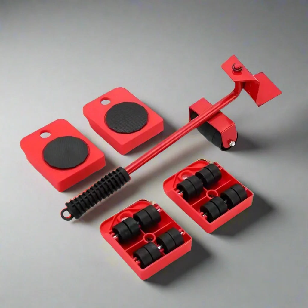 Furniture Lifting Kit Lever Lift & Non-Scratch Pads