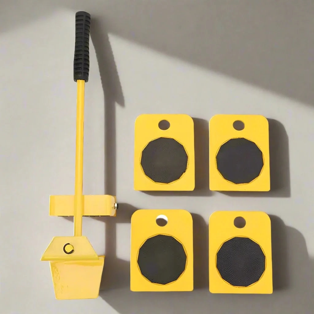 Furniture Lifting Kit Lever Lift & Non-Scratch Pads