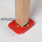 Furniture Mover Set Lever Bar Anti-Slip Rubber Wheels