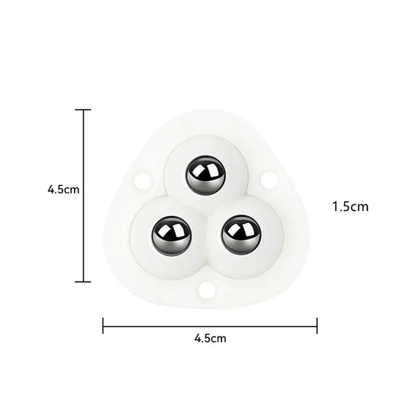 Furniture Wheels Self-Adhesive 360-Degree Swivel Set of 4
