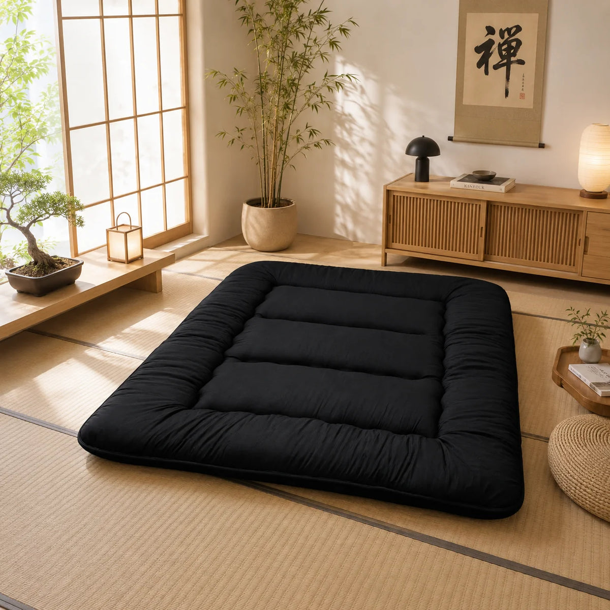 Futon Mattress 4 Inch Quilted Foldable & Washable