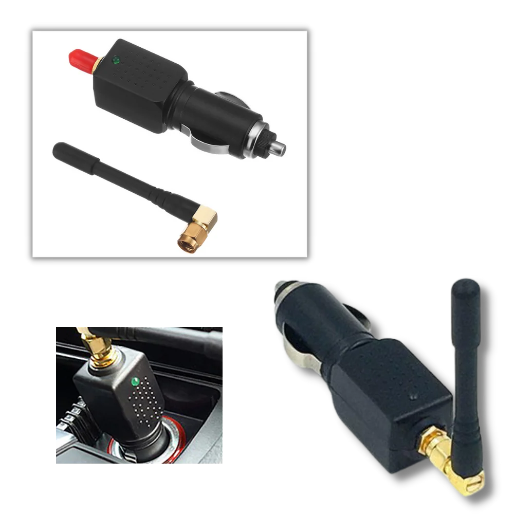 GPS Signal Blocker Compact Plug-And-Play Cigarette Lighter Adapter