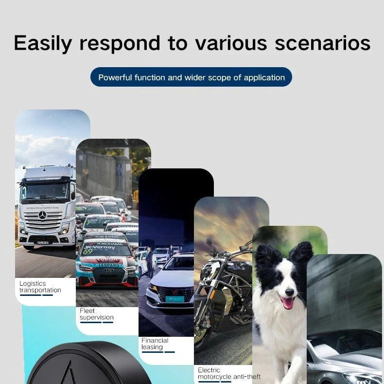 GPS Tracker Magnetic 4G Real-Time 30-Day Battery
