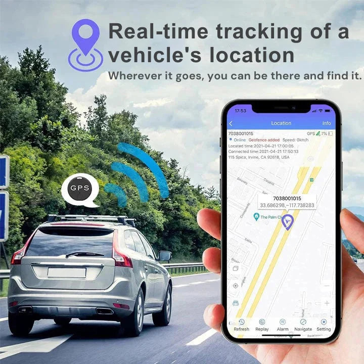GPS Tracker Real-Time App Magnetic Mount Long Battery Life