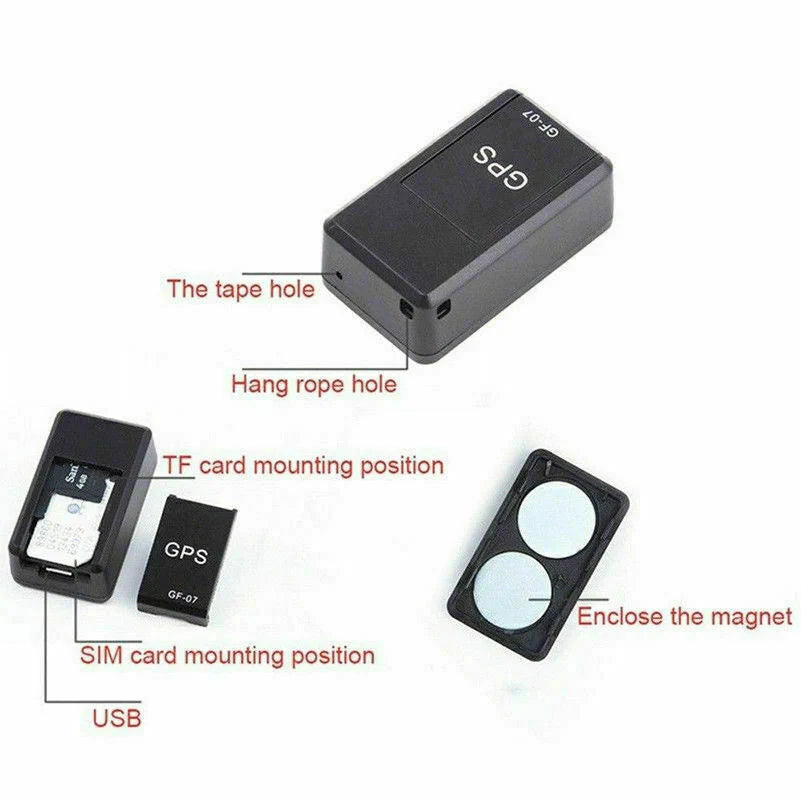 GPS Tracker Real-Time Magnetic Mount Long Battery Life