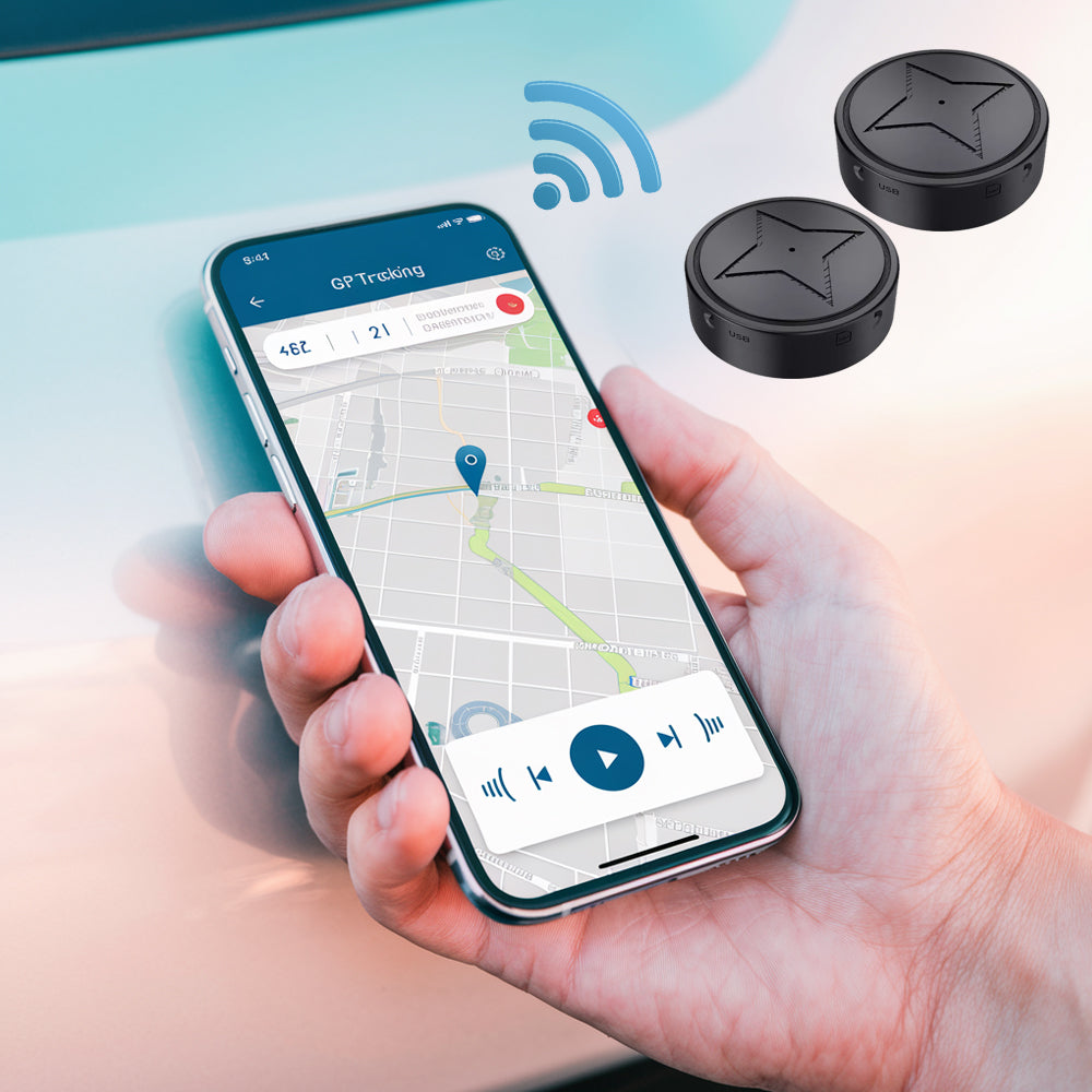 GPS Tracker Real-Time Tracking Magnetic Base & Rechargeable Battery