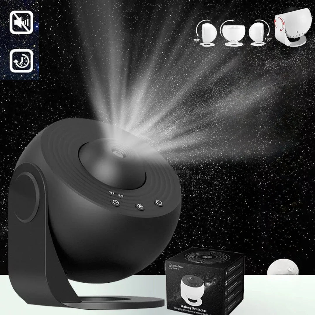Galaxy Projector 360 Degree Rotating Interchangeable HD Films
