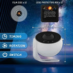 Galaxy Projector Rotating 360 Degree Silent Motor 12 Discs