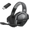 Gaming Headset Dual Wireless Active Noise Cancellation 100-Hour Battery