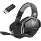 Gaming Headset Dual Wireless Active Noise Cancellation 100-Hour Battery