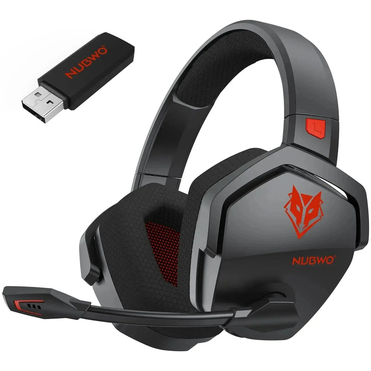 Gaming Headset Wireless Active Noise Reduction Built-In Mic