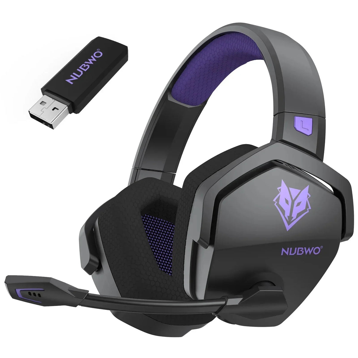 Gaming Headset Wireless Active Noise Reduction Built-In Mic