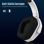 Gaming Headset Wireless Active Noise Reduction Built-In Mic